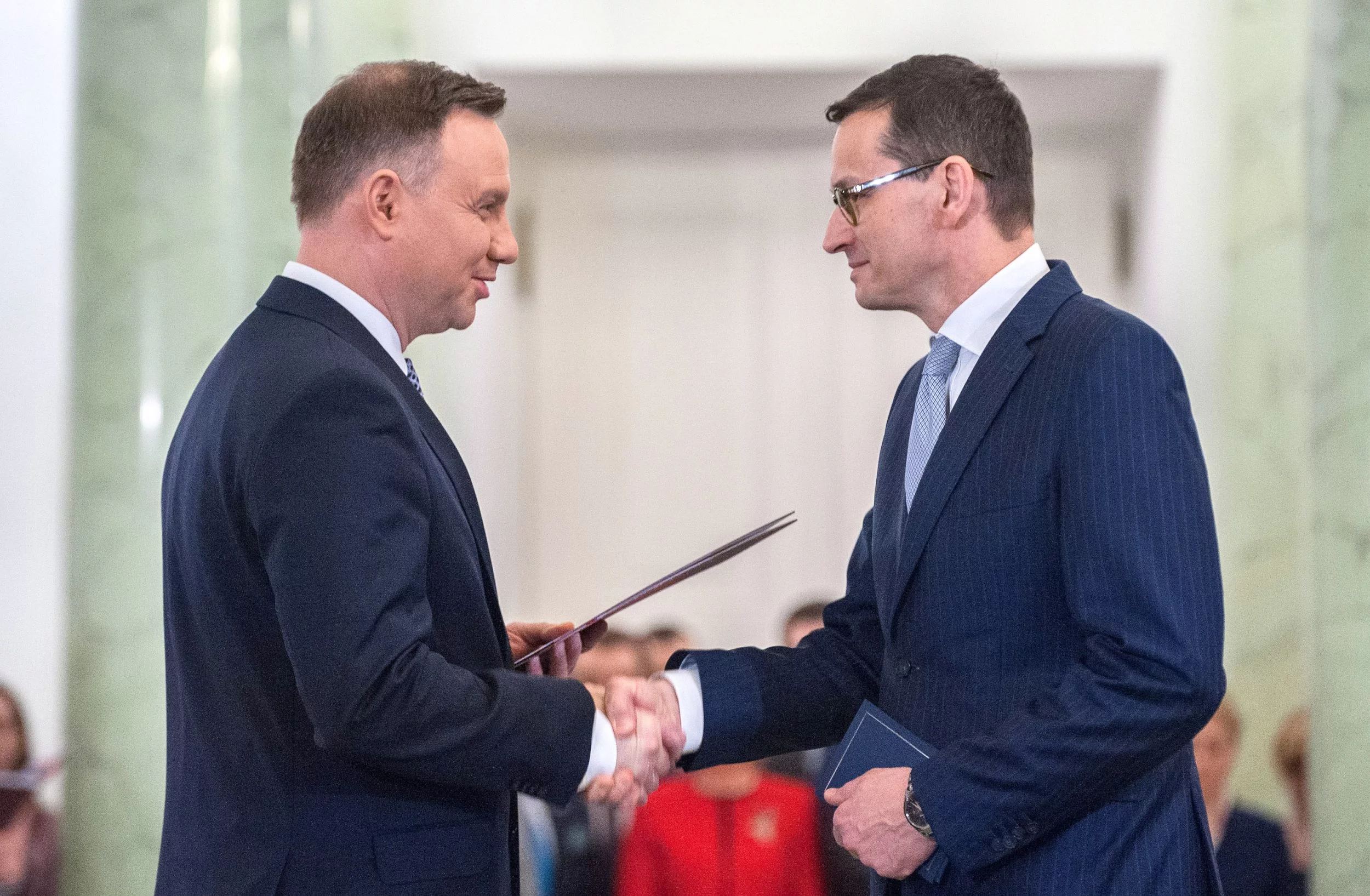 Prezydent Andrzej Duda i premier Mateusz Morawiecki