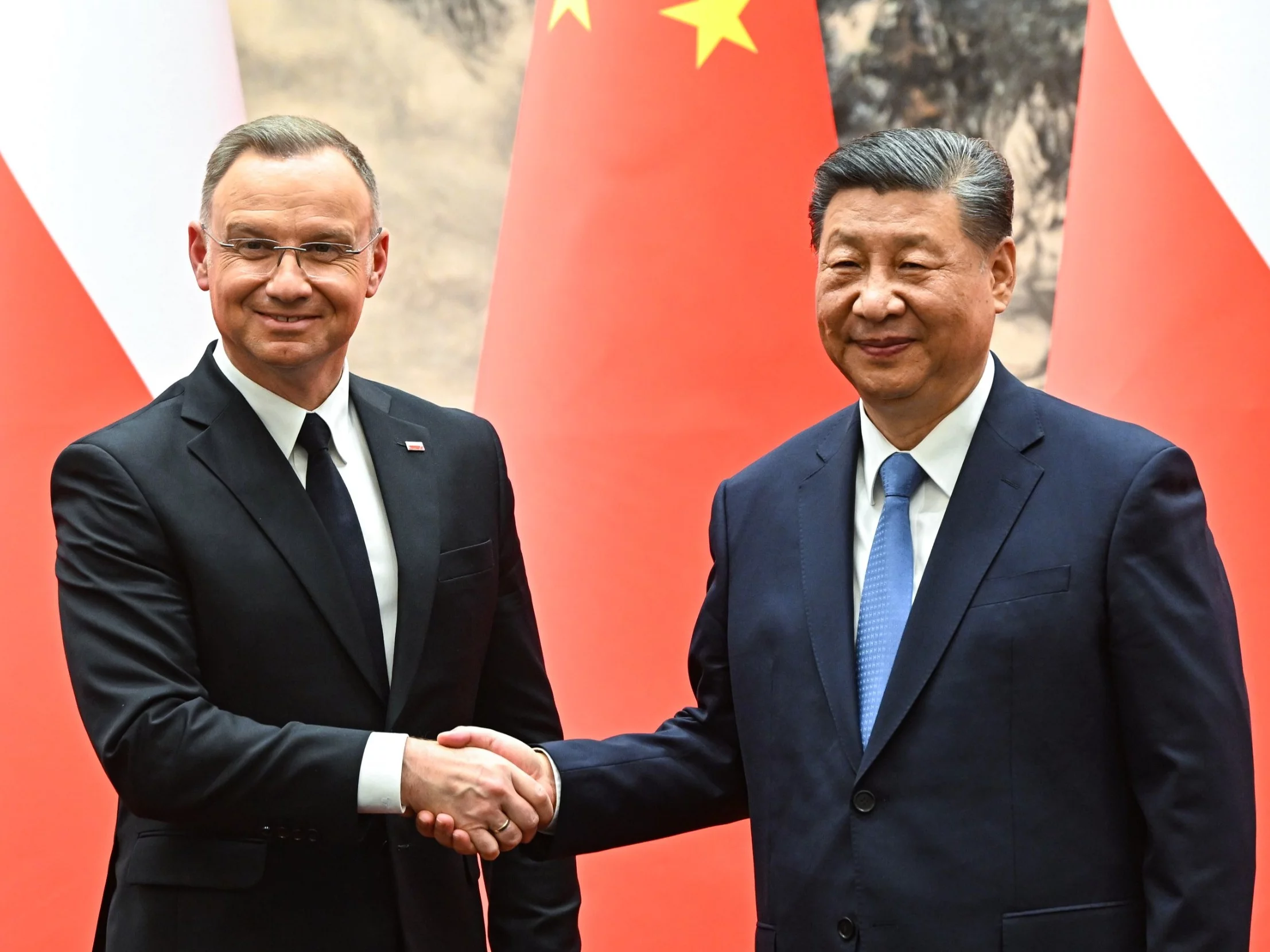 Andrzej Duda i Xi Jinping