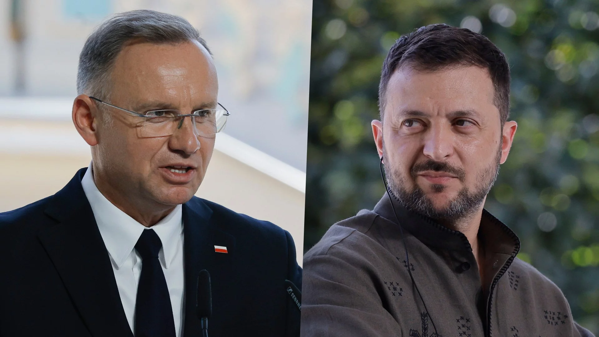 Andrzej Duda i Wołodymyr Zełenski