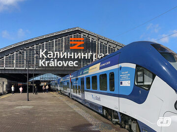 Dworzec w Kaliningradzie po przejęciu przez Czechy