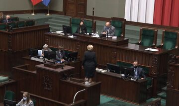 Dyskusja w Sejmie, Krystyna Skowrońska i Włodzimierz Czarzasty