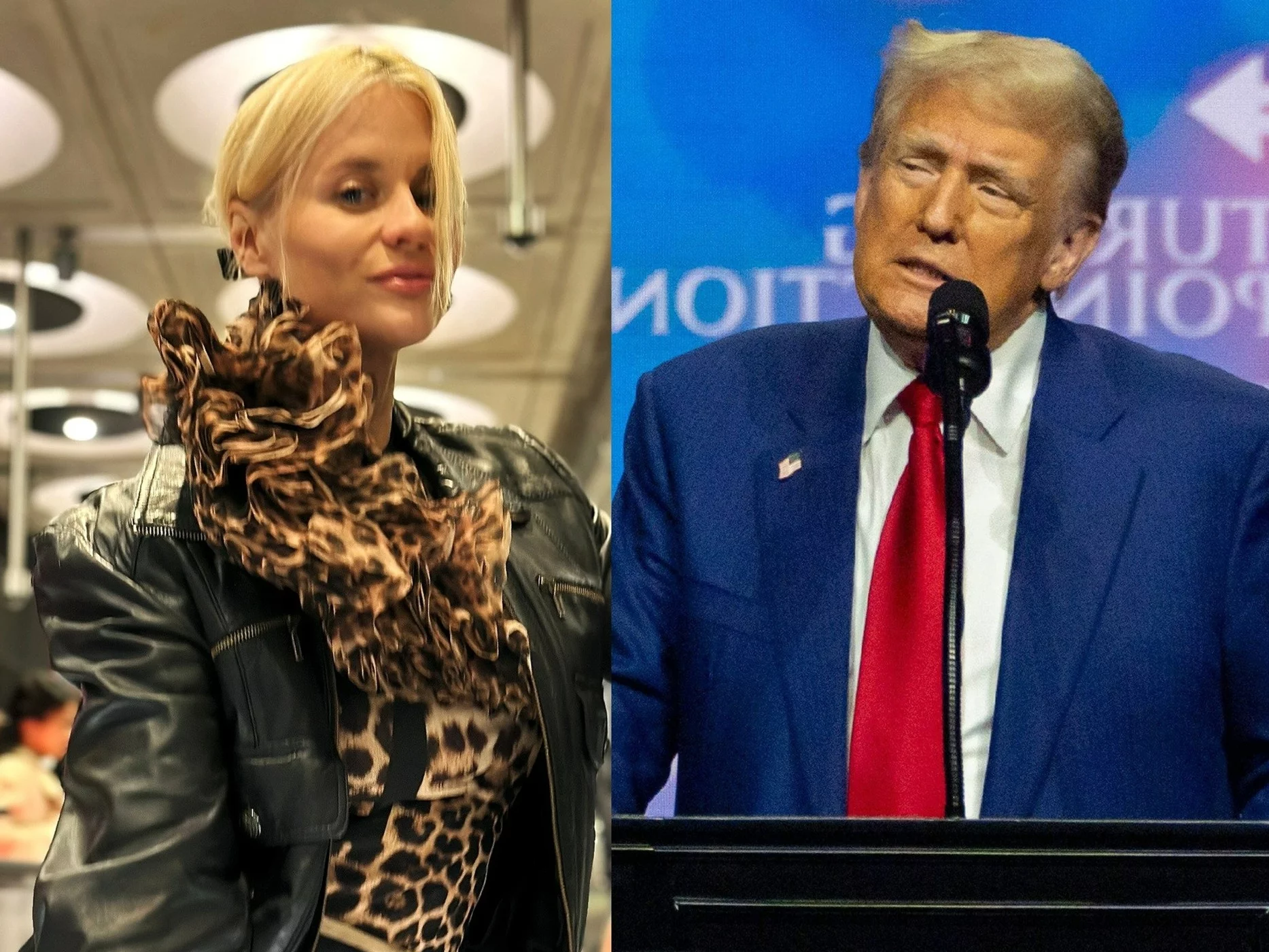 Anna Senkara i Donald Trump