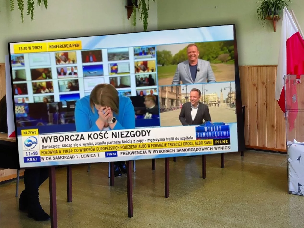 Reakcja dziennikarki TVN24