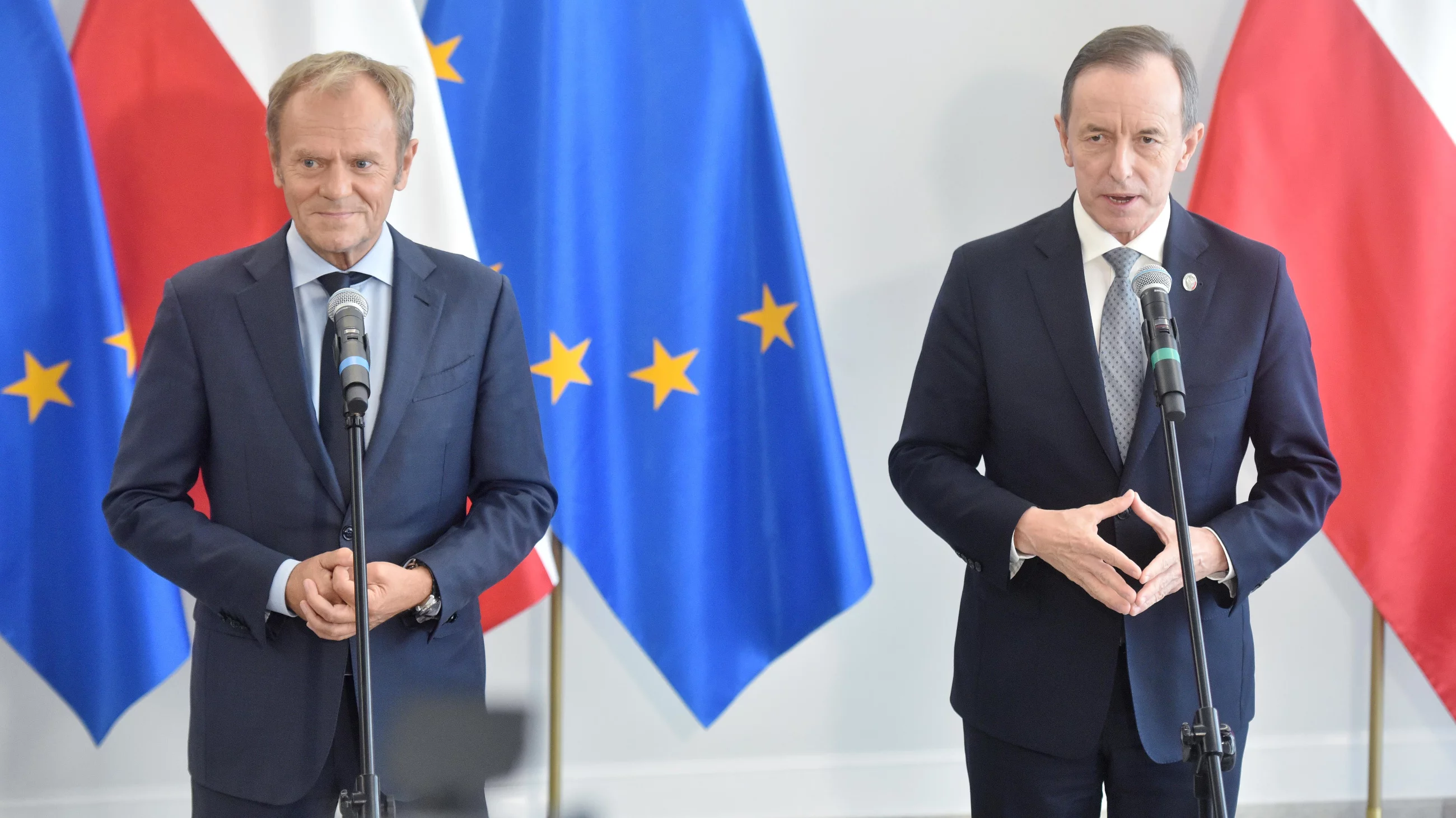 Donald Tusk i Tomasz Grodzki