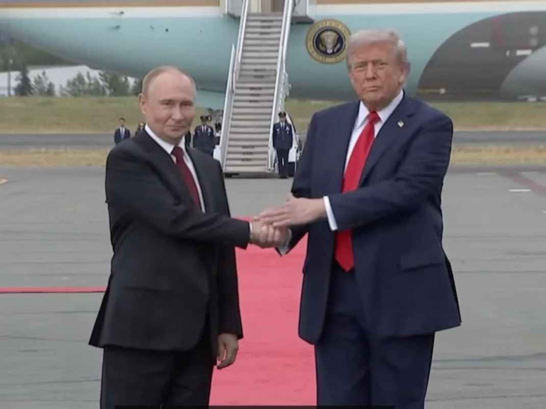 Władimir Putin i Donald Trump na Alasce