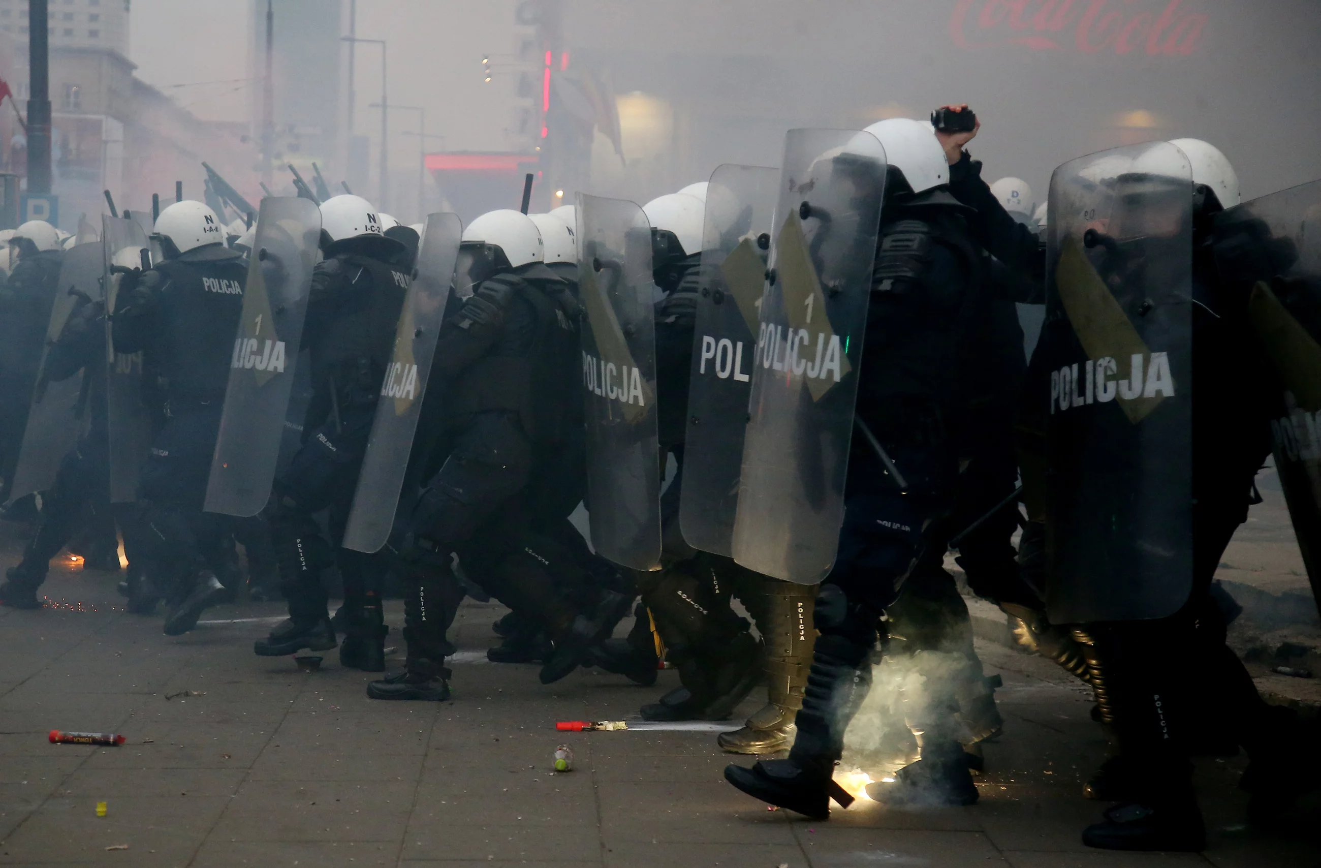 Policja na Marszu Niepodległości w 2020 roku