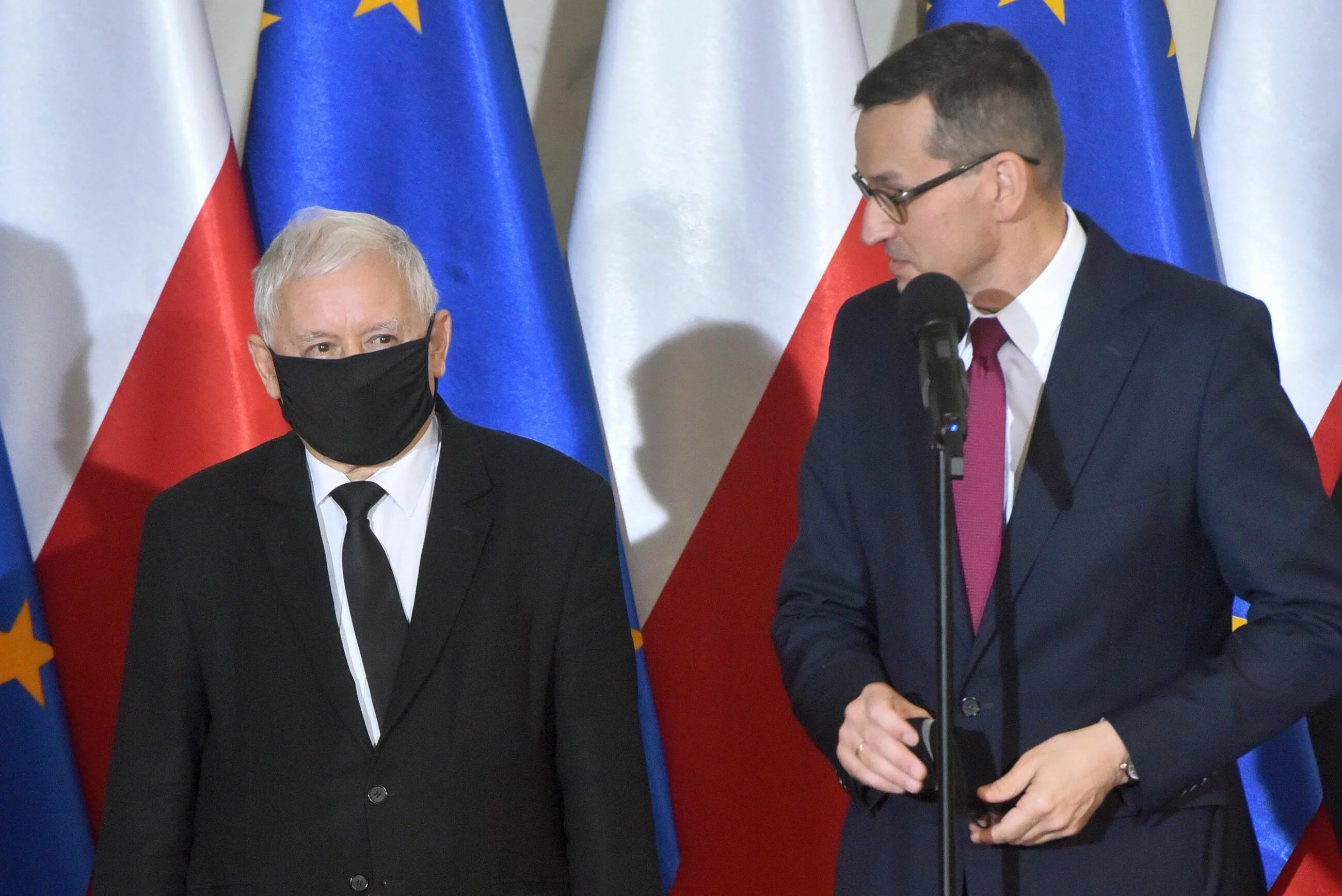 Jarosław Kaczyński i Mateusz Morawiecki