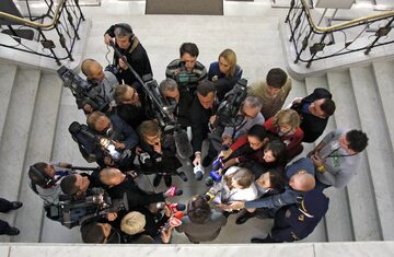 Dziennikarze w Sejmie