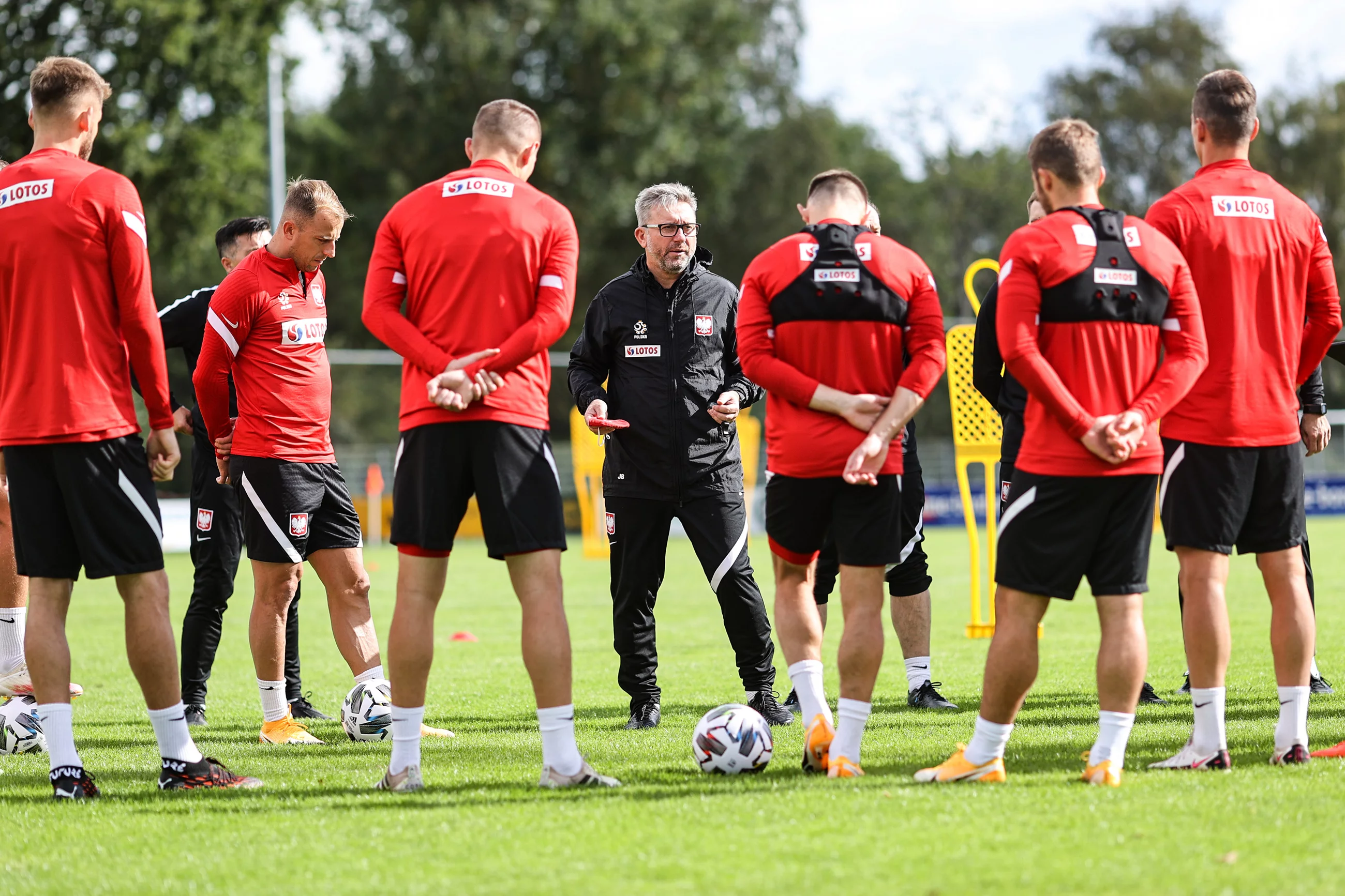 Trening Polaków przed meczem z Bośnią i Hercegowiną