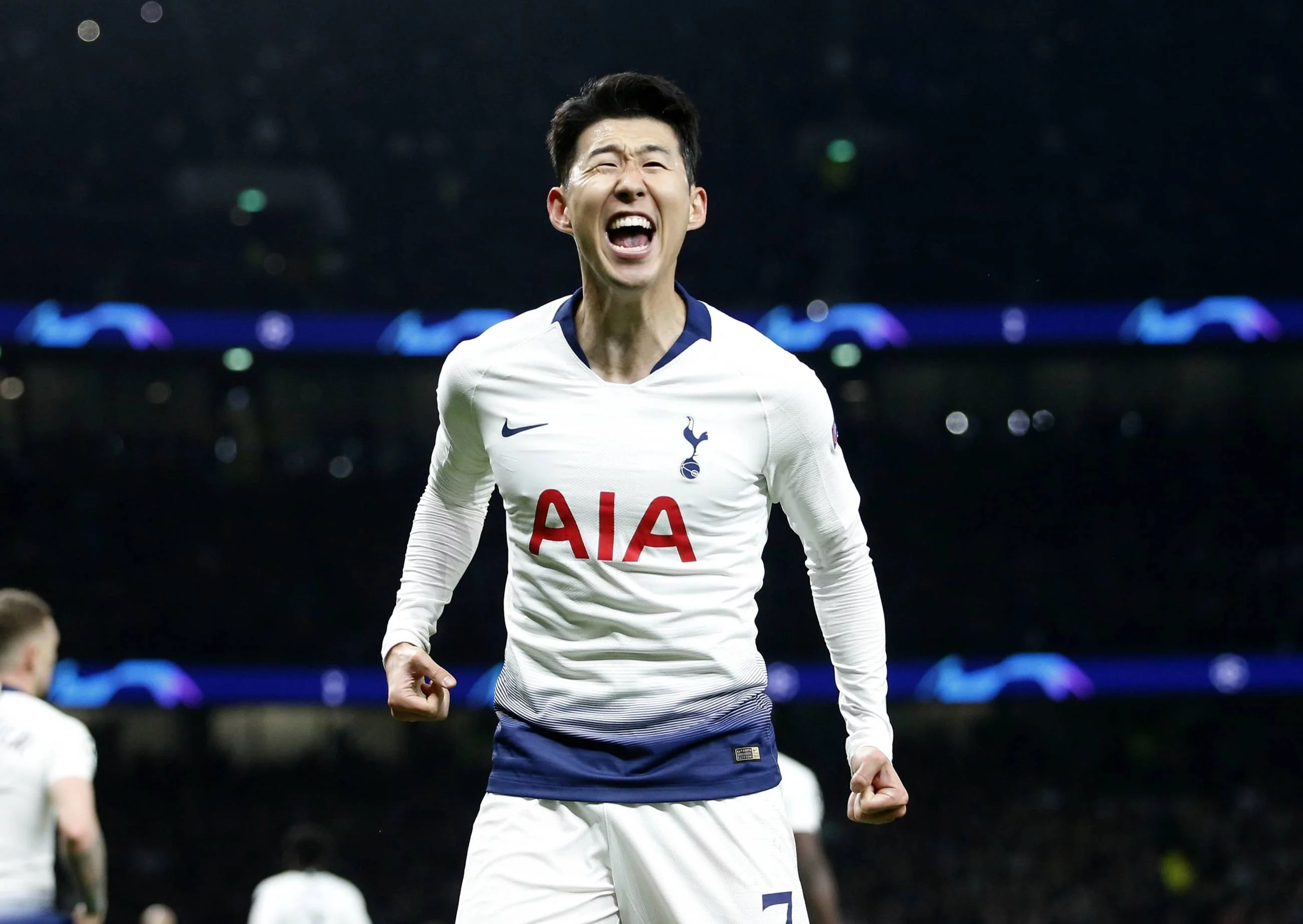 Heung-Min Son po strzeleniu gola City w pierwszym meczu LM