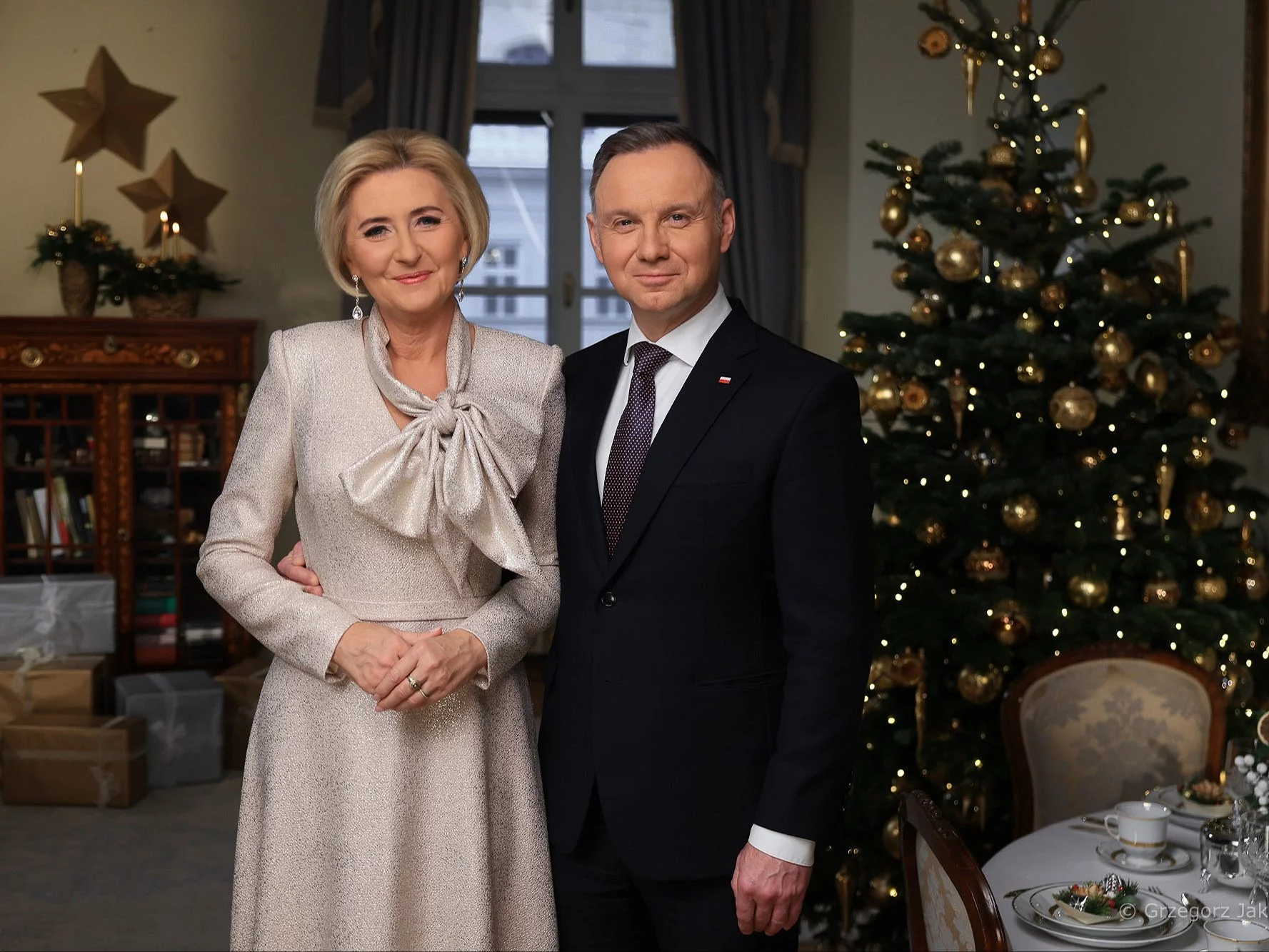 Prezydent Andrzej Duda z małżonką