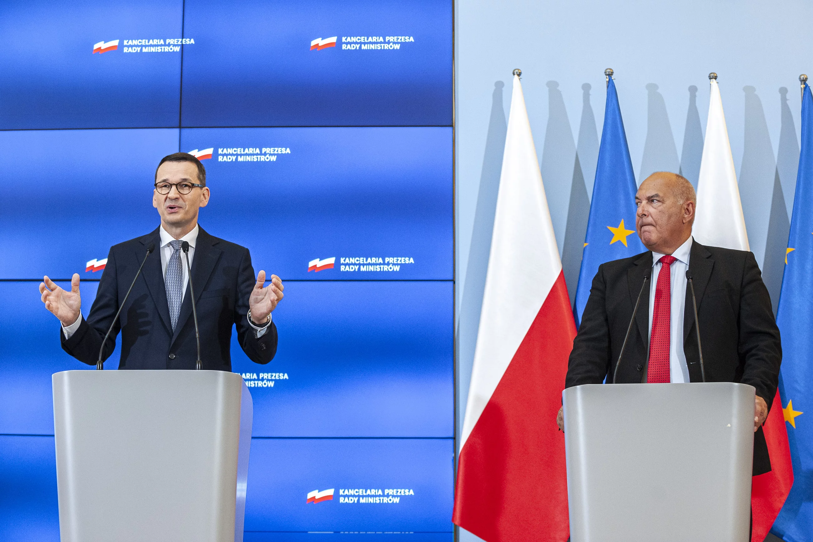 Mateusz Morawiecki i Tadeusz Kościński