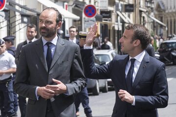 Edouard Philippe i Emmanuel Macron