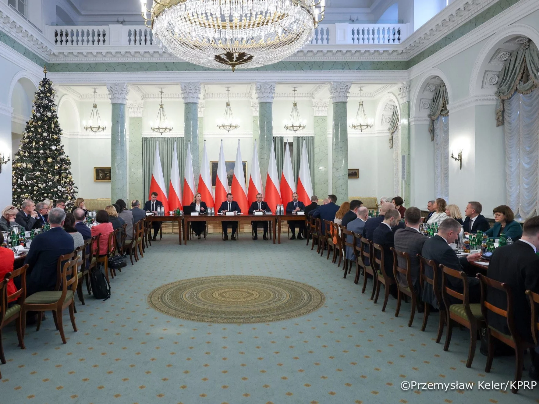Spotkanie w Pałacu Prezydenckim z przedstawicielami oświaty