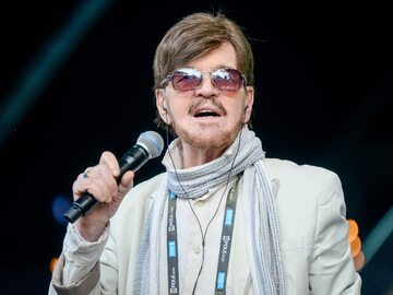 Edward Hulewicz na festiwalu w Opolu w 2021 r.