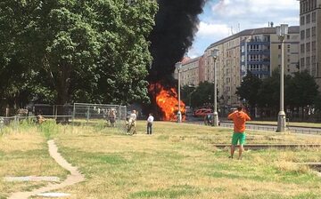 Efekty eksplozji w Berlinie