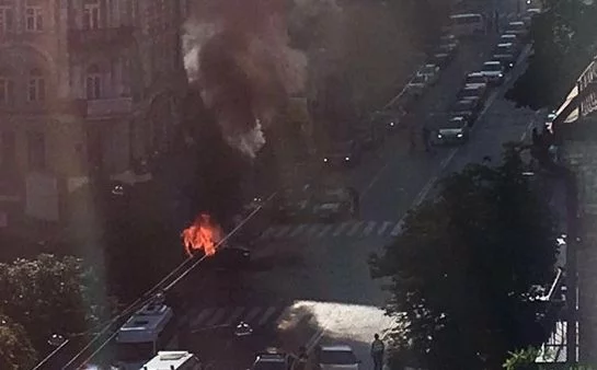 Eksplozja auta w Kijowie