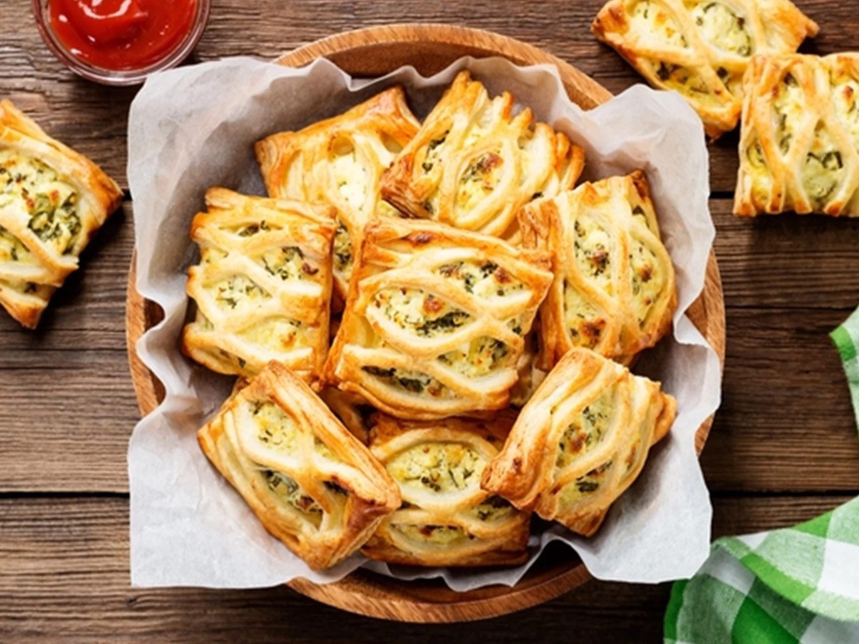 Przekąska z ciasta francuskiego