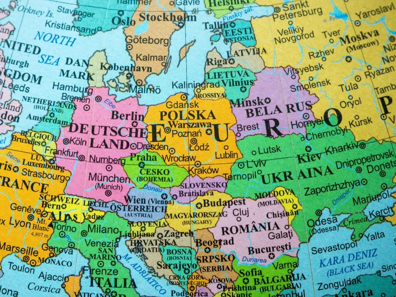 Mapa Europy