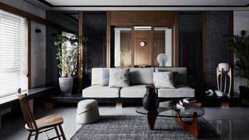 Elegancko urządzone mieszkanie dla pary, projekt Nolan Chao