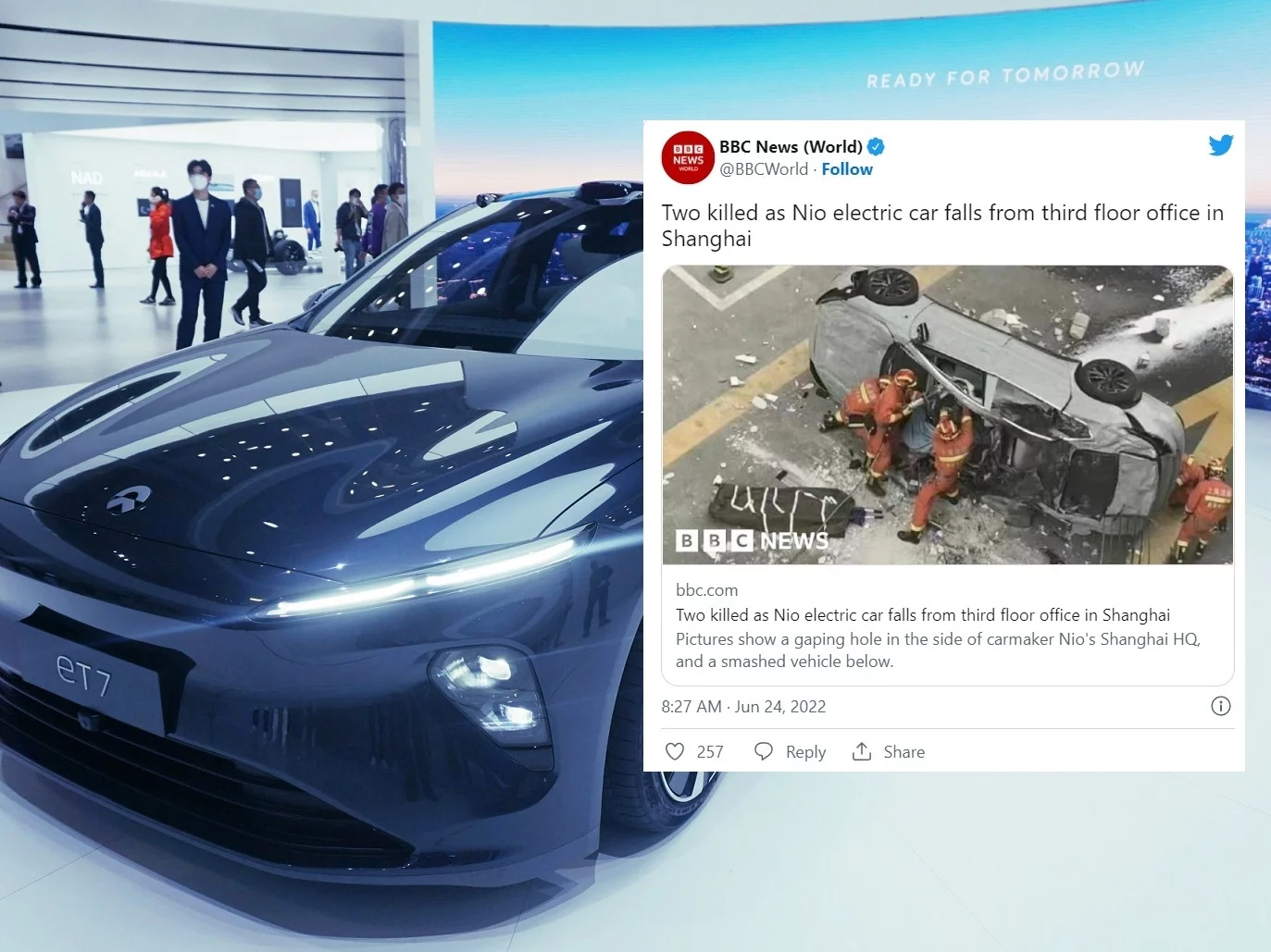 Model ET7 jest od niedawna w sprzedaży