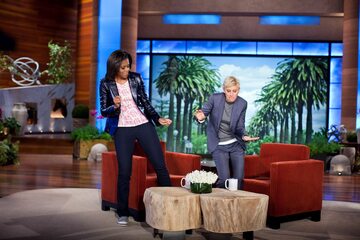 Ellen DeGeneres i Michelle Obama w programie z 2012 roku