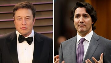 Elon Musk i Justin Trudeau