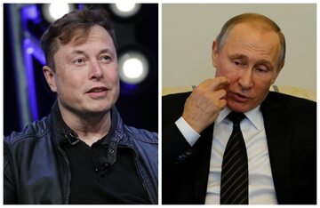 Elon Musk i Władimir Putin