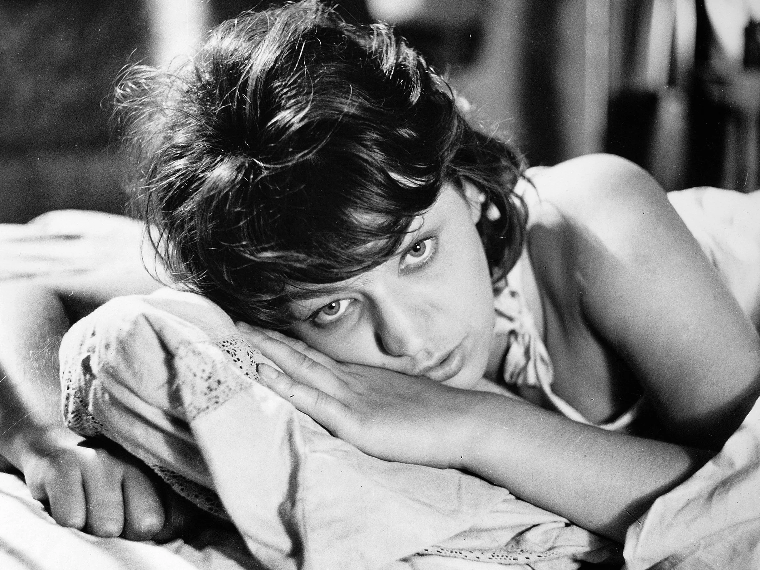 Elżbieta Kępińska w 1961 roku w filmie „Dotknięcie nocy” w reżyserii Stanisława Barei
