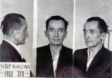 Emil Fieldorf "Nil" po aresztowaniu 1950