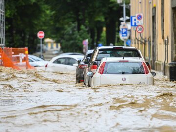 Emilia-Romania w trakcie powodzi we Włoszech