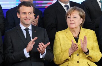 Emmanuel Macron i Angela Merkel