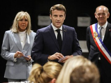 Emmanuel Macron i Brigitte Macron