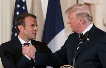 Emmanuel Macron i Donald Trump