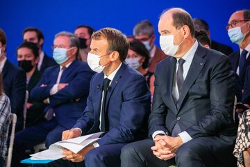 Emmanuel Macron i Jean Castex