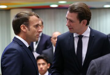 Emmanuel Macron i Sebastian Kurz