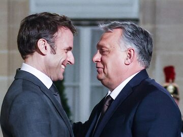 Emmanuel Macron i Viktor Orban w Paryżu