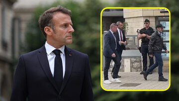 Emmanuel Macron. Prezydent Francji został przyłapany podczas głosowania w I turze wyborów
