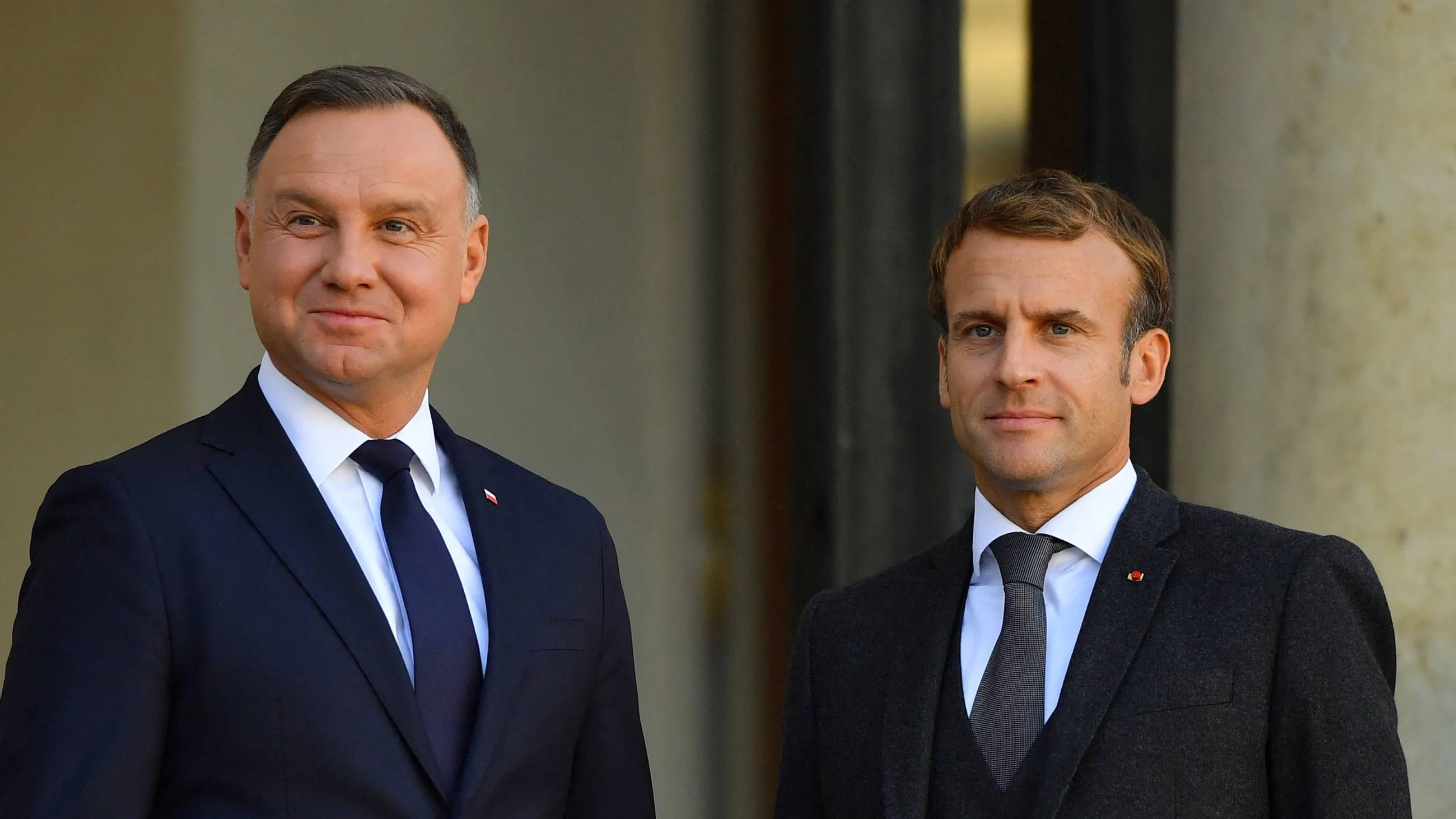 Andrzej Duda i Emmanuel Macron