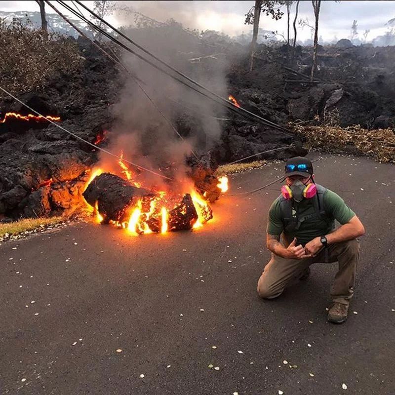 Lawa z wulkanu Kilauea