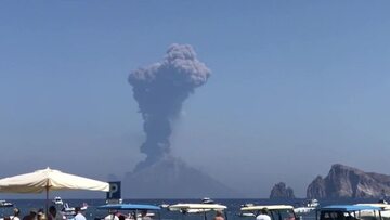 Erupcja wulkanu Stromboli