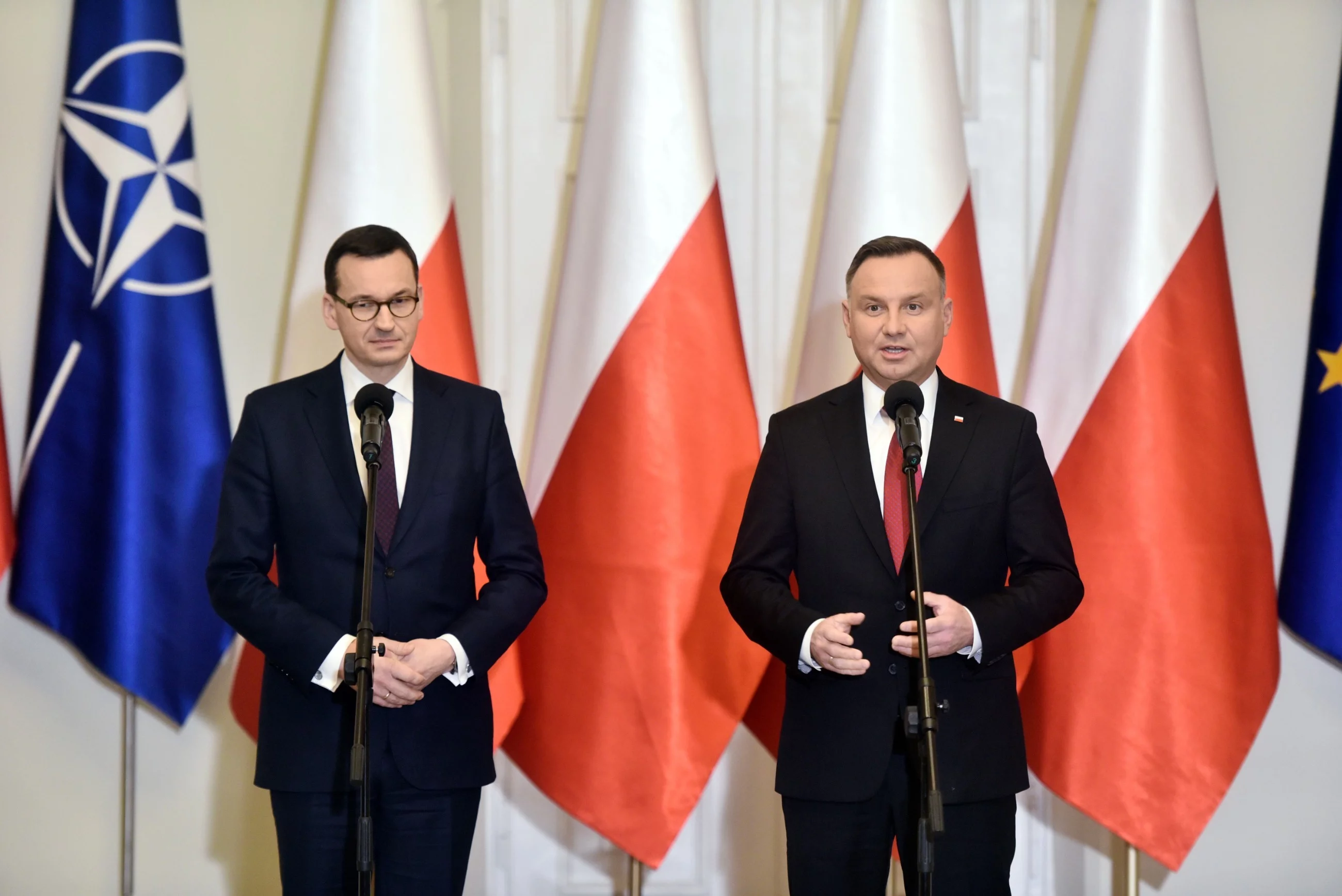 Mateusz Morawiecki i Andrzej Duda