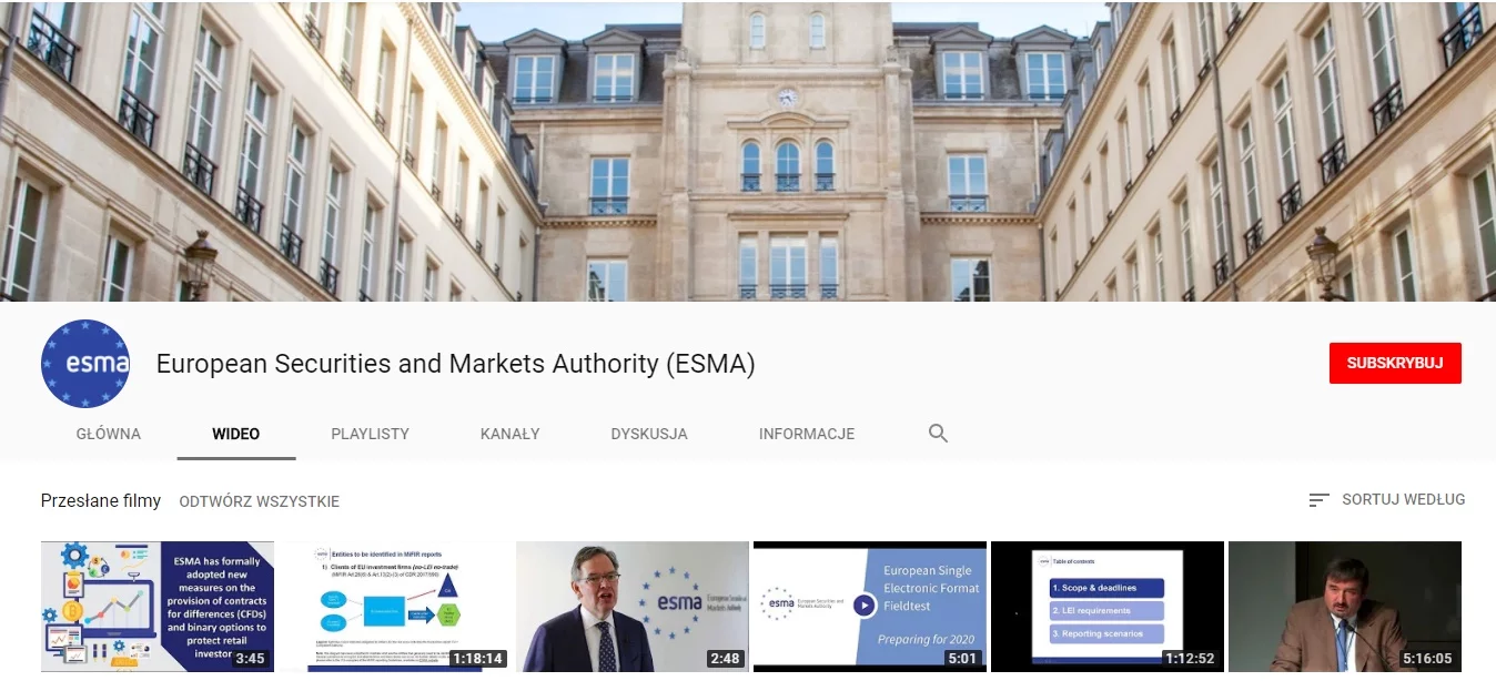 European Securities and Markets Authority