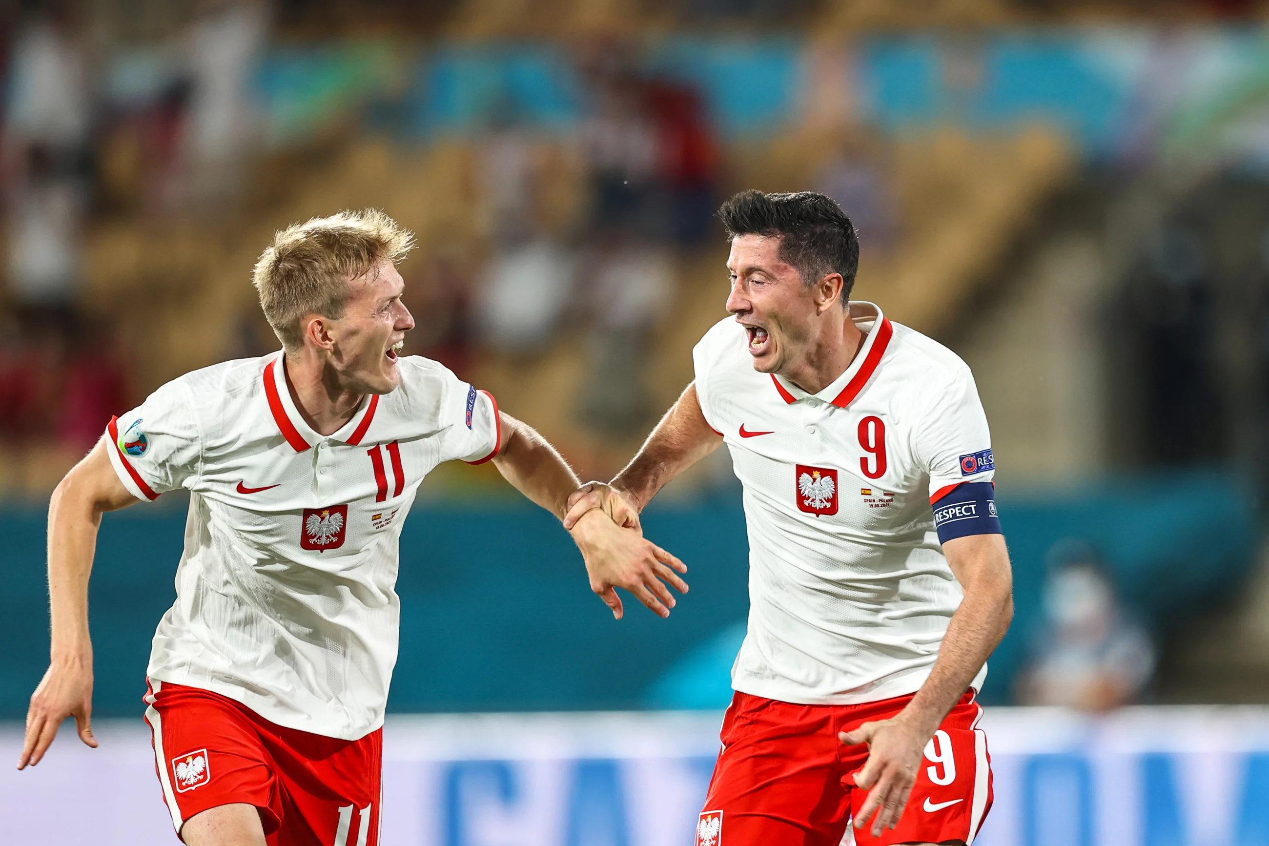 Karol Świderski i Robert Lewandowski