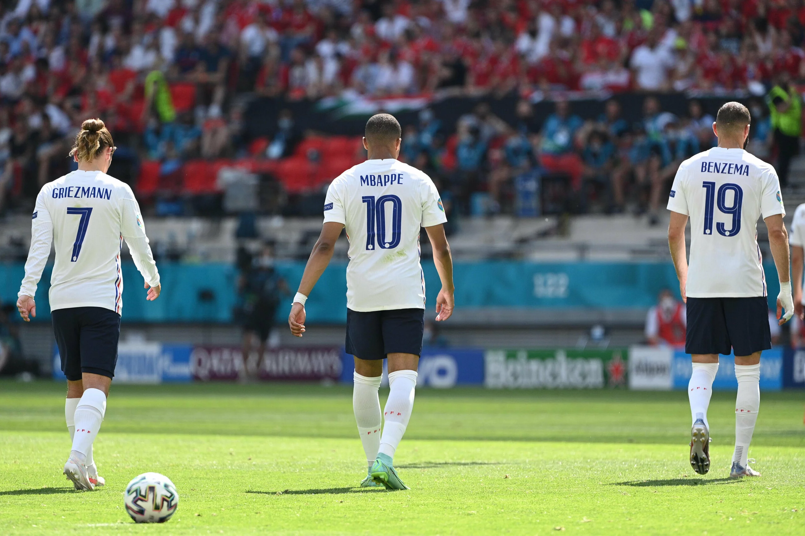 Antoine Griezzman, Kylian Mbappe i Karim Benzema