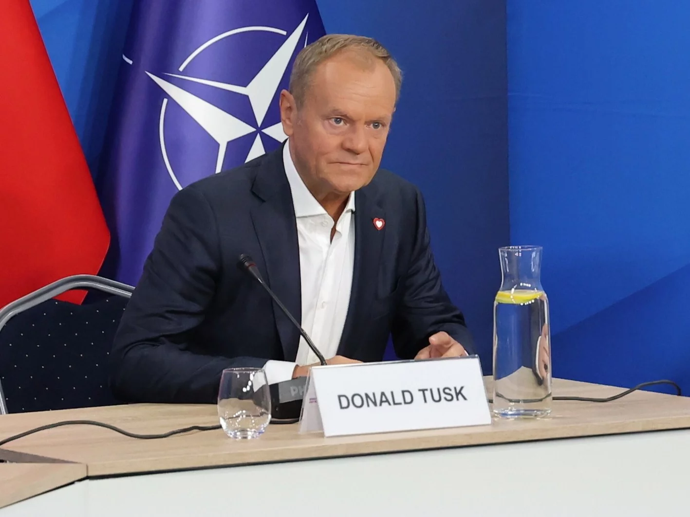 Donald Tusk podczas spotkania na temat planu stabilizacji relacji polsko-ukraińskich