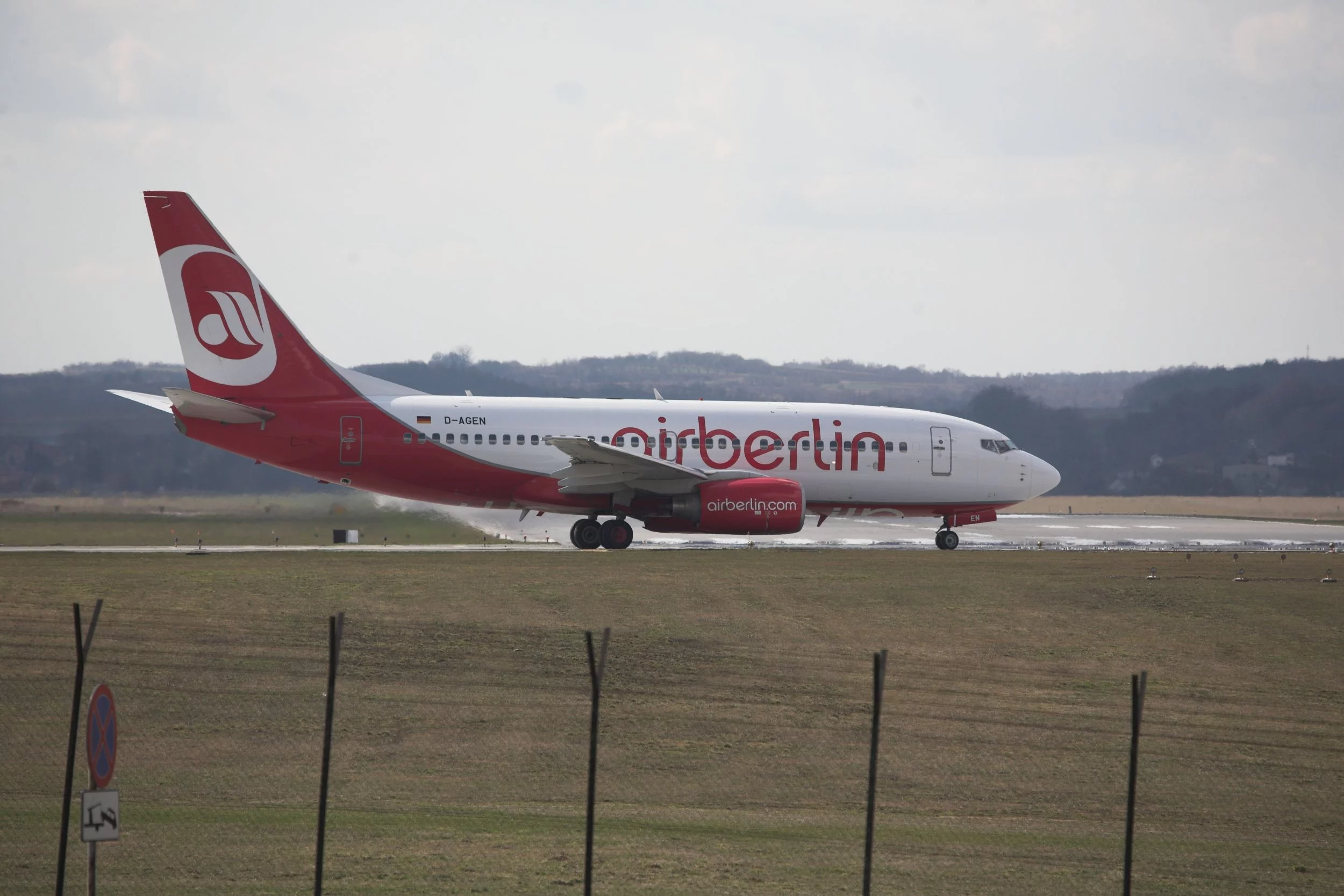 Boeing 737 linii Air Berlin w podkrakowskich Balicach