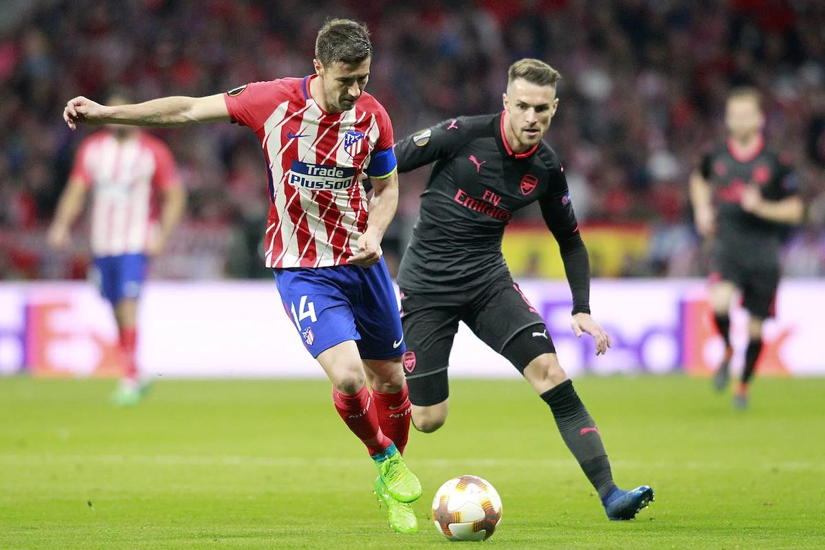 Kadr z meczu Atletico - Arsenal