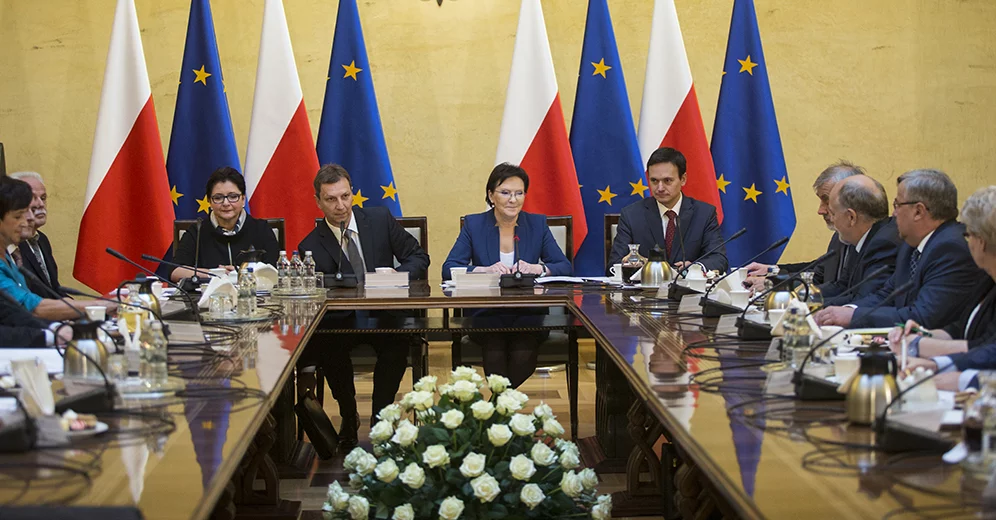 Ewa Kopacz na spotkaniu z wojewodami