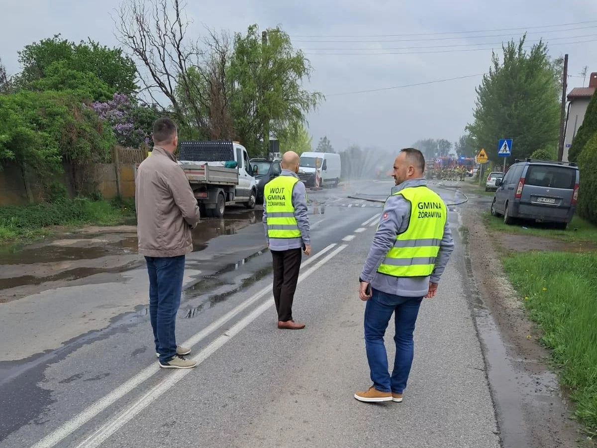Awaria gazociągu na Dolnym Śląsku